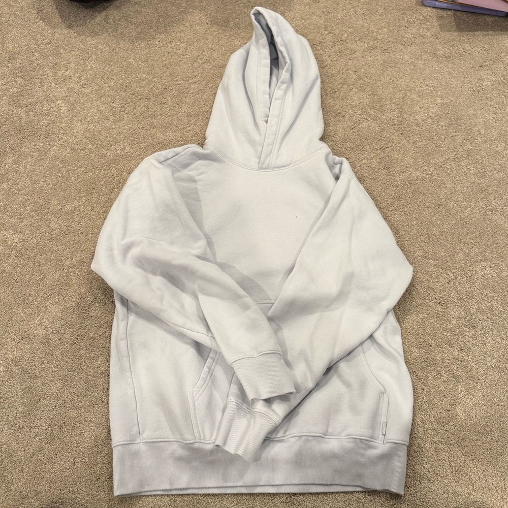Aritzia TNA powder blue cozy AF hoodie